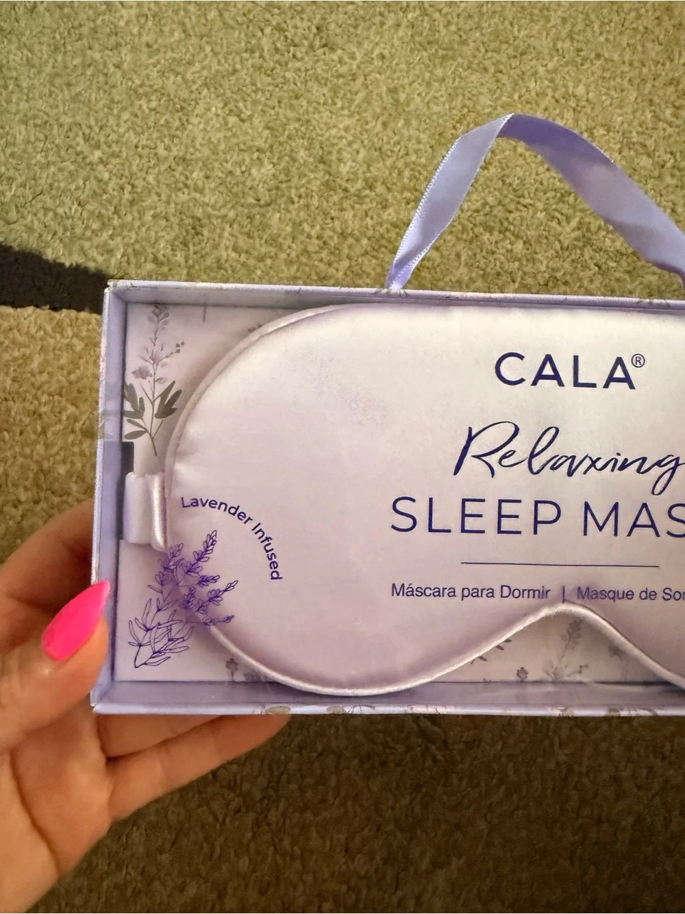 Relaxing Sleep Mask - Light Lavender